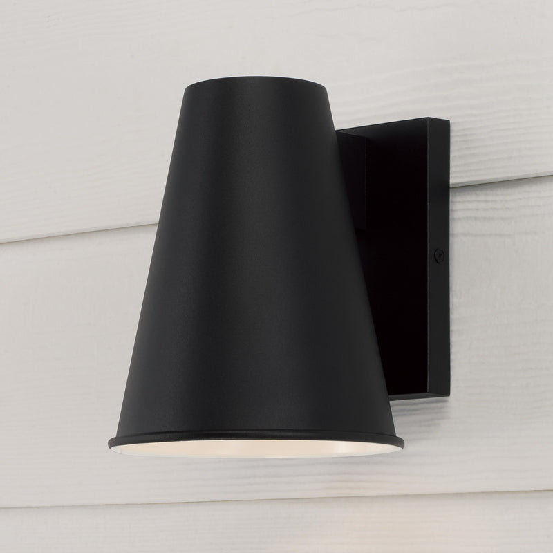 Capital Lighting 955111BK One Light Outdoor Wall Lantern, Black (4)
