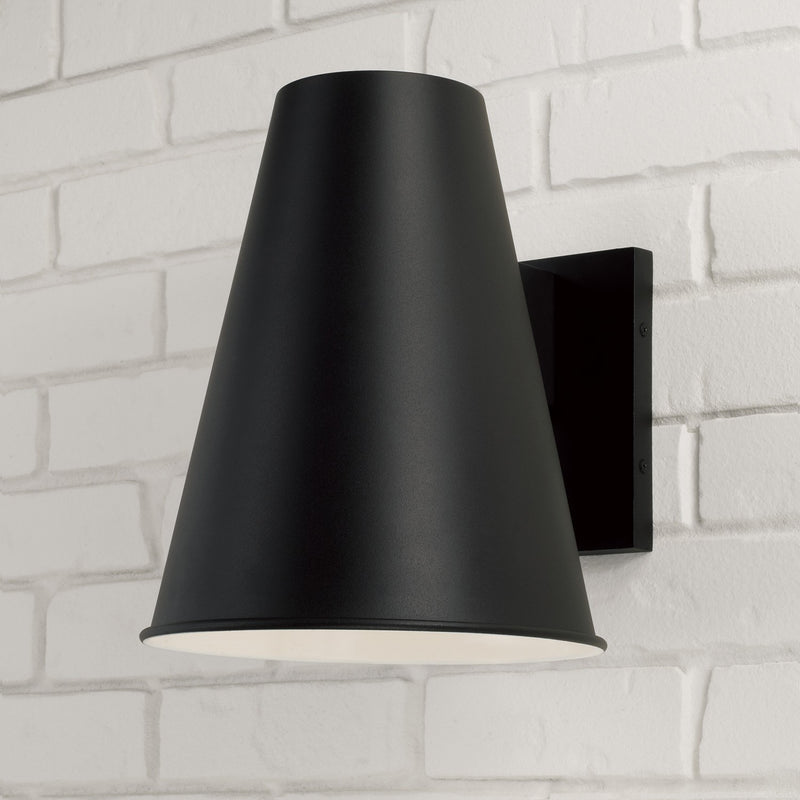 Capital Lighting 955112BK One Light Outdoor Wall Lantern, Black (4)