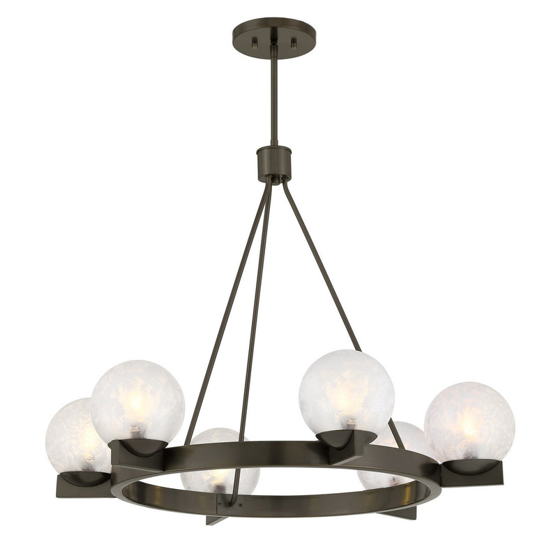 Savoy House 1-1014-6-15 Six Light Chandelier, Mediterranean Bronze (3)