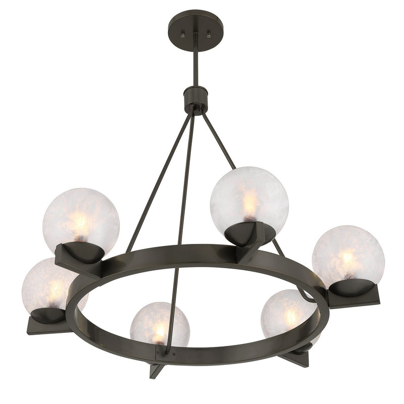 Savoy House 1-1014-6-15 Six Light Chandelier, Mediterranean Bronze (4)