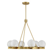 Savoy House 1-1014-6-322 Six Light Chandelier, Warm Brass (2)