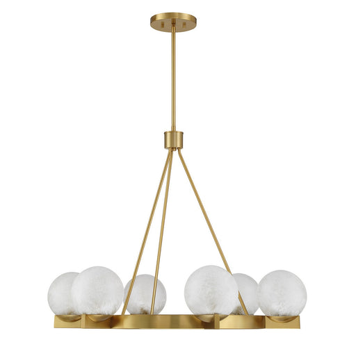 Savoy House 1-1014-6-322 Six Light Chandelier, Warm Brass (2)