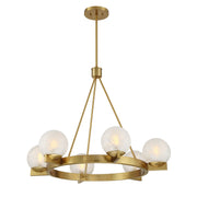 Savoy House 1-1014-6-322 Six Light Chandelier, Warm Brass (3)