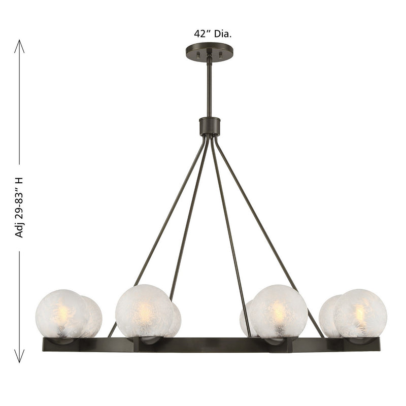 Savoy House 1-1015-8-15 Eight Light Chandelier, Mediterranean Bronze (6)