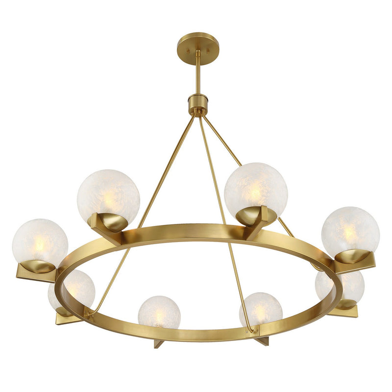 Savoy House 1-1015-8-322 Eight Light Chandelier, Warm Brass (4)