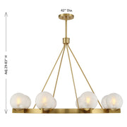 Savoy House 1-1015-8-322 Eight Light Chandelier, Warm Brass (6)