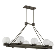 Savoy House 1-1016-8-15 Eight Light Linear Chandelier, Mediterranean Bronze (2)