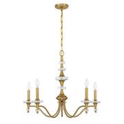 Savoy House 1-1361-5-322 Five Light Chandelier, Warm Brass (2)