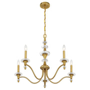 Savoy House 1-1361-5-322 Five Light Chandelier, Warm Brass (4)