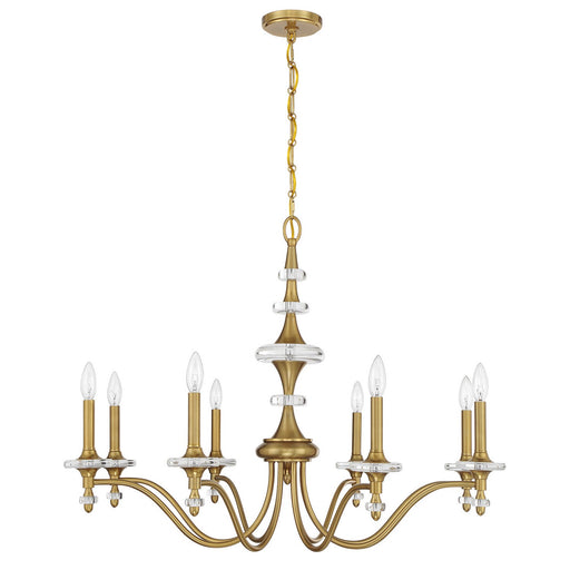 Savoy House 1-1362-8-322 Eight Light Chandelier, Warm Brass (2)