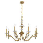 Savoy House 1-1362-8-322 Eight Light Chandelier, Warm Brass (3)