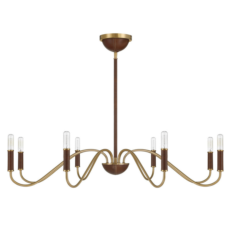 Savoy House 1-2748-8-322 Eight Light Chandelier, Warm Brass (2)