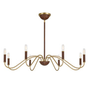 Savoy House 1-2748-8-322 Eight Light Chandelier, Warm Brass (3)