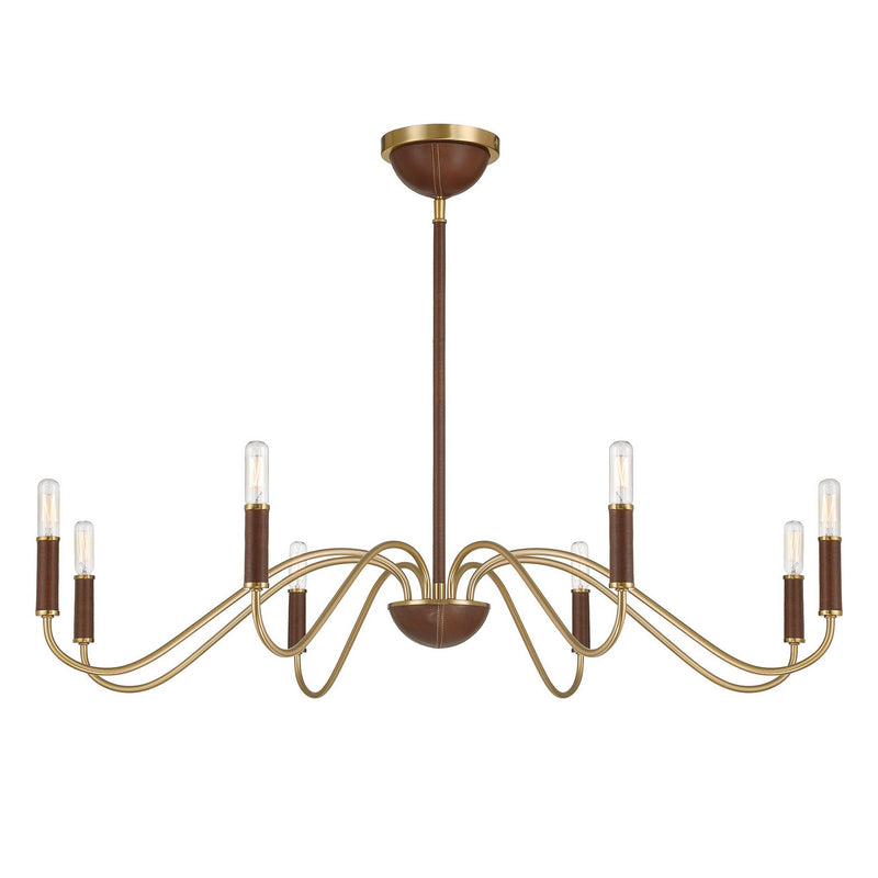 Savoy House 1-2748-8-322 Eight Light Chandelier, Warm Brass (3)