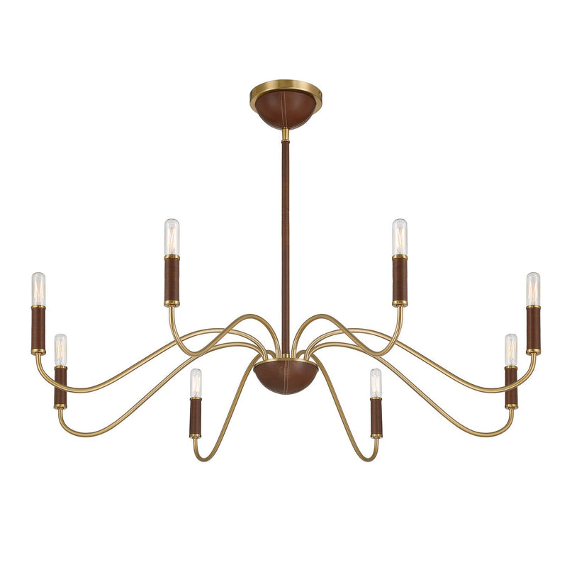 Savoy House 1-2748-8-322 Eight Light Chandelier, Warm Brass (4)