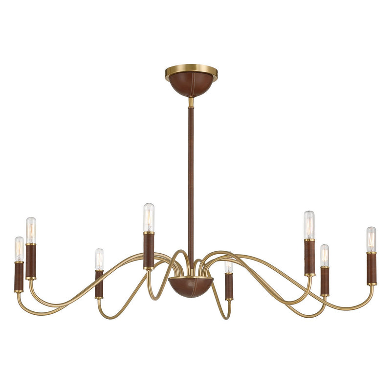 Savoy House 1-2748-8-322 Eight Light Chandelier, Warm Brass (5)