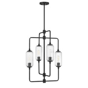 Savoy House 1-3023-4-89 Four Light Chandelier, Matte Black (2)