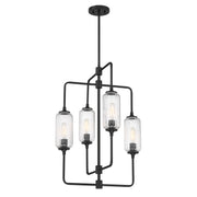 Savoy House 1-3023-4-89 Four Light Chandelier, Matte Black (3)