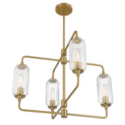 Savoy House 1-3025-4-322 Four Light Chandelier, Warm Brass (4)
