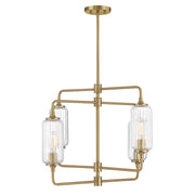 Savoy House 1-3025-4-322 Four Light Chandelier, Warm Brass (5)