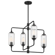 Savoy House 1-3025-4-89 Four Light Chandelier, Matte Black (3)