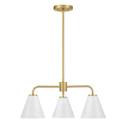 Savoy House 1-4013-3-322 Three Light Chandelier, Warm Brass (2)