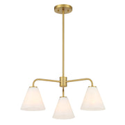 Savoy House 1-4013-3-322 Three Light Chandelier, Warm Brass (3)