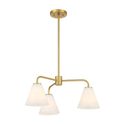 Savoy House 1-4013-3-322 Three Light Chandelier, Warm Brass (5)