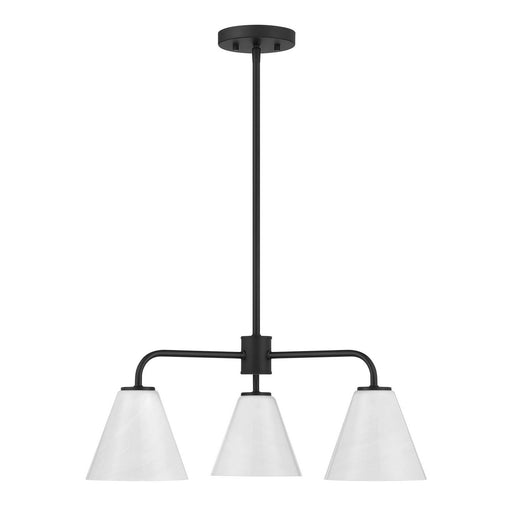 Savoy House 1-4013-3-89 Three Light Chandelier, Matte Black (2)