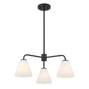 Savoy House 1-4013-3-89 Three Light Chandelier, Matte Black (3)