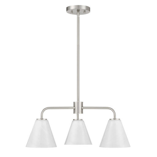 Savoy House 1-4013-3-SN Three Light Chandelier, Satin Nickel (2)
