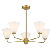 Savoy House 1-4015-5-322 Five Light Chandelier, Warm Brass (3)