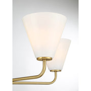Savoy House 1-4015-5-322 Five Light Chandelier, Warm Brass (6)