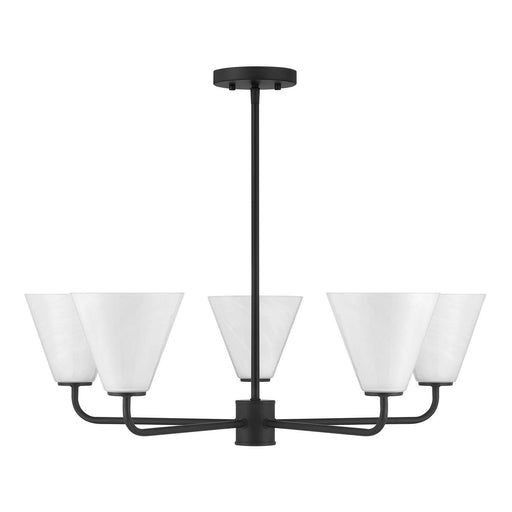 Savoy House 1-4015-5-89 Five Light Chandelier, Matte Black (2)