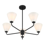 Savoy House 1-4015-5-89 Five Light Chandelier, Matte Black (4)