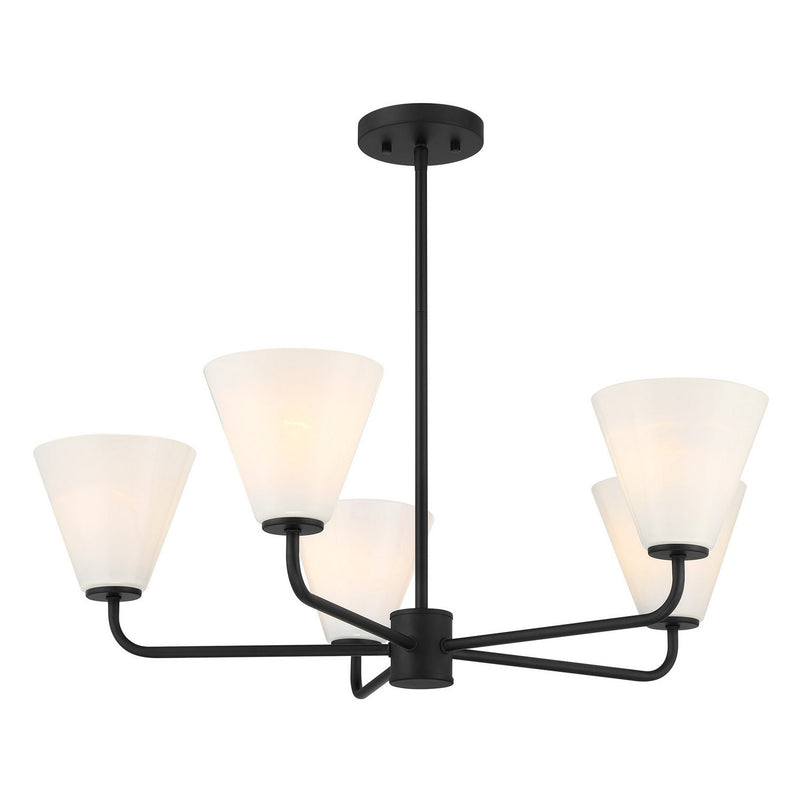 Savoy House 1-4015-5-89 Five Light Chandelier, Matte Black (5)