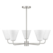 Savoy House 1-4015-5-SN Five Light Chandelier, Satin Nickel (2)