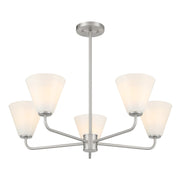 Savoy House 1-4015-5-SN Five Light Chandelier, Satin Nickel (3)