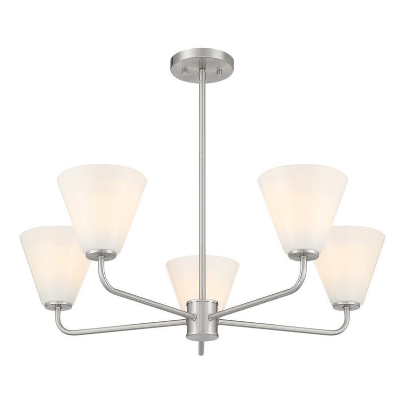 Savoy House 1-4015-5-SN Five Light Chandelier, Satin Nickel (3)