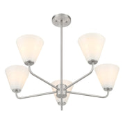Savoy House 1-4015-5-SN Five Light Chandelier, Satin Nickel (4)