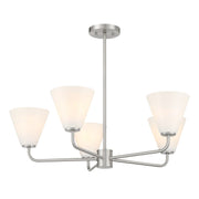 Savoy House 1-4015-5-SN Five Light Chandelier, Satin Nickel (5)