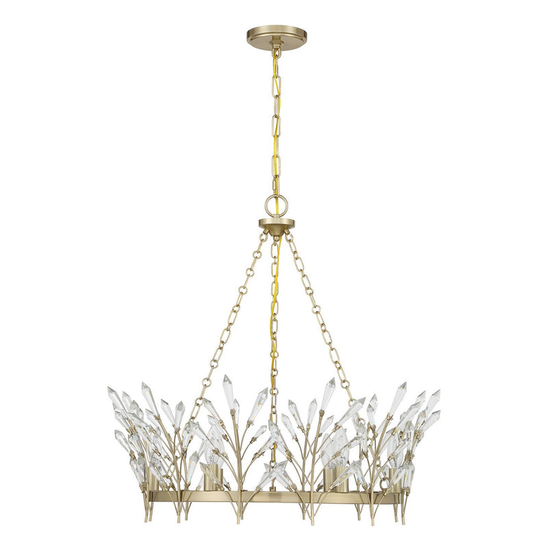 Savoy House 1-4073-6-127 Six Light Chandelier, Noble Brass (2)
