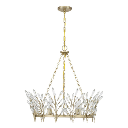 Savoy House 1-4073-6-127 Six Light Chandelier, Noble Brass (2)