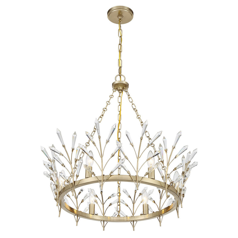 Savoy House 1-4073-6-127 Six Light Chandelier, Noble Brass (4)