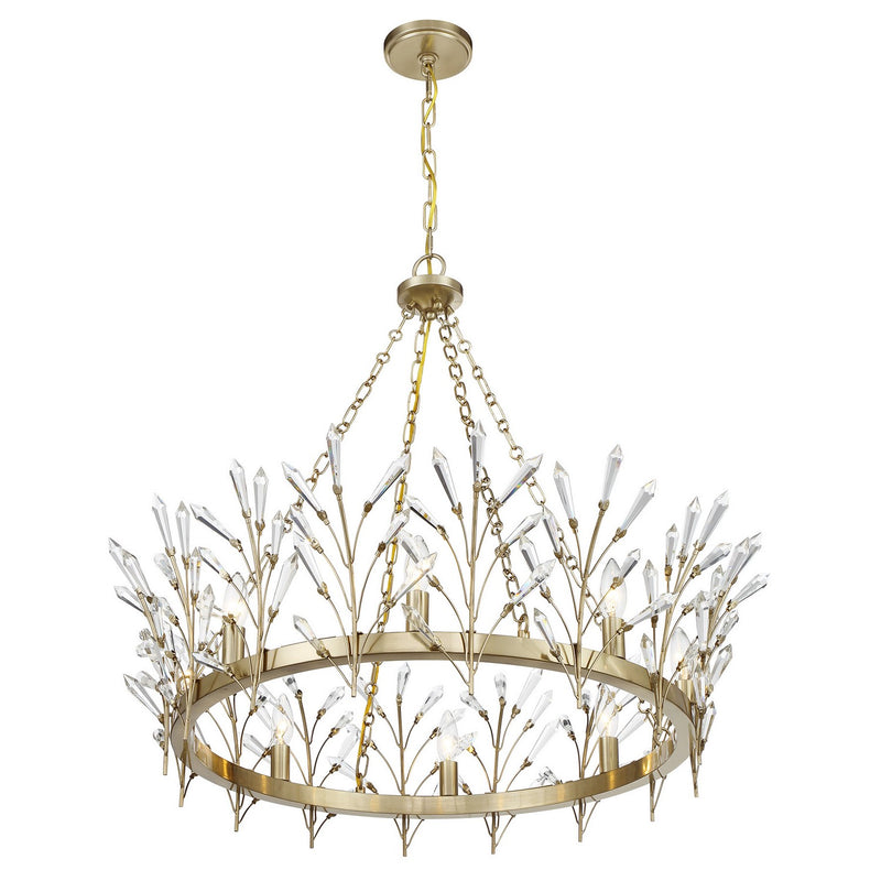 Savoy House 1-4074-8-127 Eight Light Chandelier, Noble Brass (4)