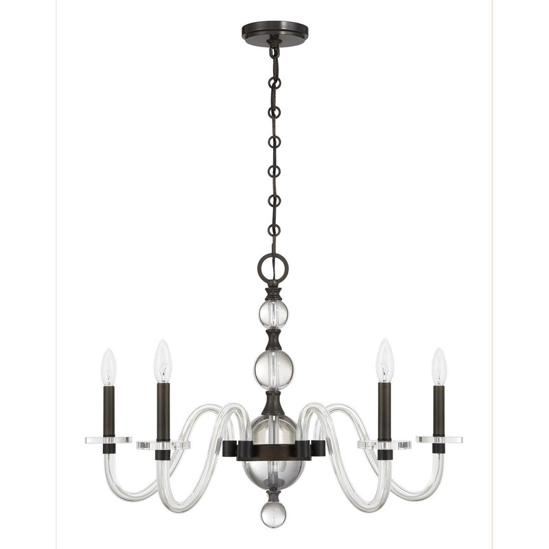 Savoy House 1-4277-5-15 Five Light Chandelier, Mediterranean Bronze (2)
