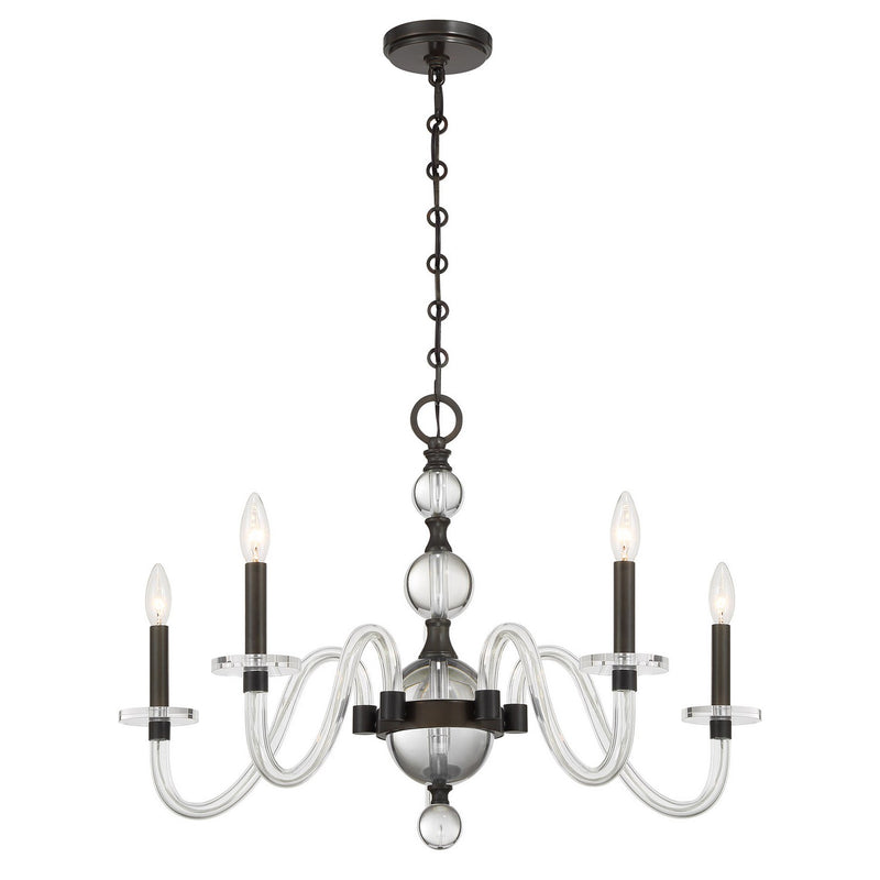 Savoy House 1-4277-5-15 Five Light Chandelier, Mediterranean Bronze (3)