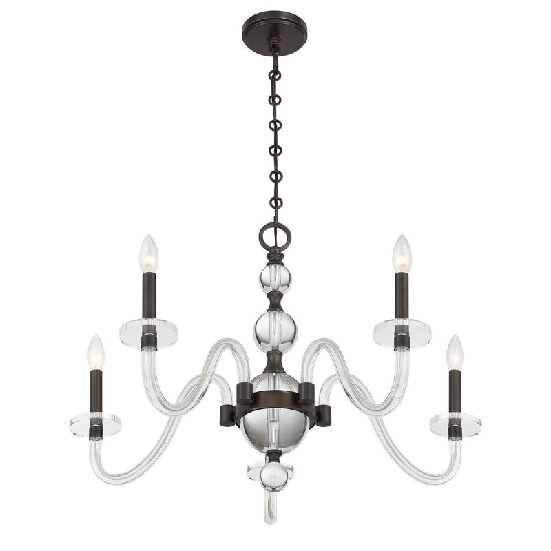 Savoy House 1-4277-5-15 Five Light Chandelier, Mediterranean Bronze (4)