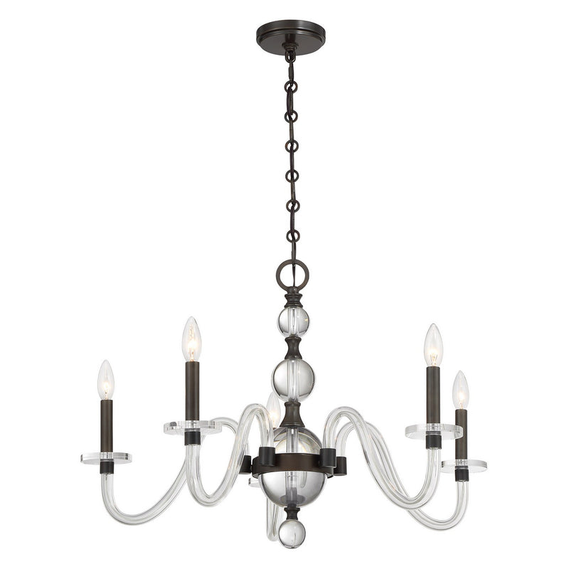 Savoy House 1-4277-5-15 Five Light Chandelier, Mediterranean Bronze (5)