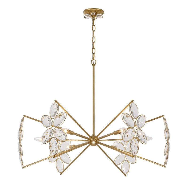 Savoy House 1-4529-6-221 Six Light Chandelier, Gold Shimmer (3)